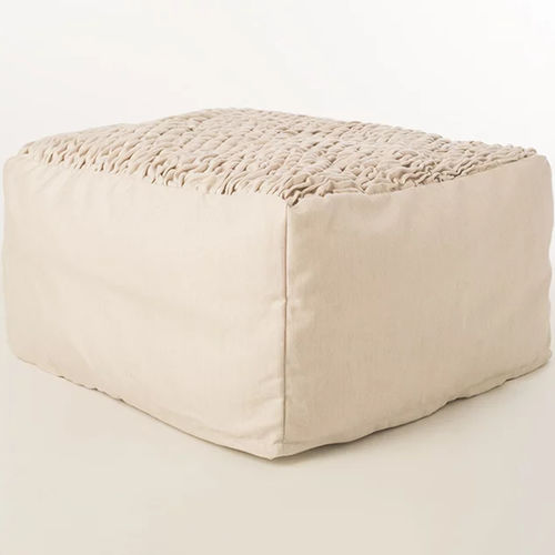 Pouf contemporain - BRICK - Warli - en tissu acrylique / en tissu synthétique / carré