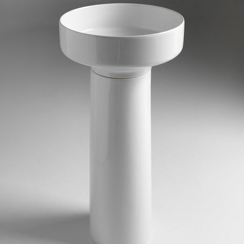 Vasque sur pied - SAV 400  - BLEU PROVENCE - en céramique / ronde / contemporaine