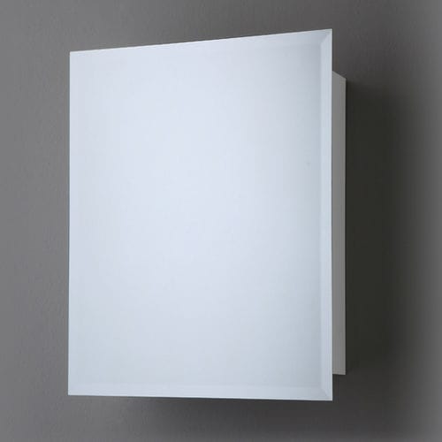 Miroir de salle de bain mural - 80X60CM - BLEU PROVENCE - pour hôtel / de style / rectangulaire