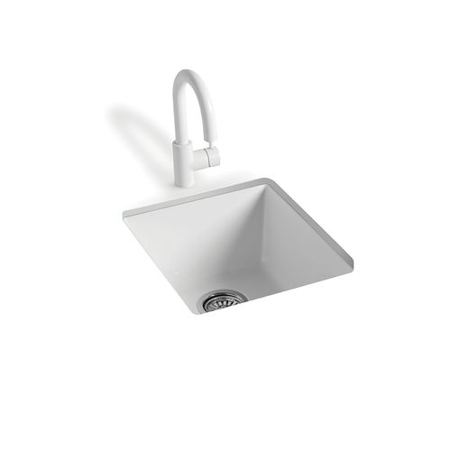 Évier 1 bac - LK09 - BLEU PROVENCE - sans égouttoir / en céramique / encastrable