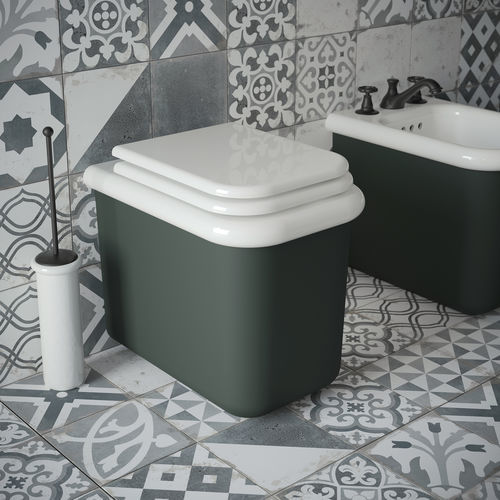 WC près du mur - TC220 - BLEU PROVENCE - en céramique / pour école / pour école maternelle