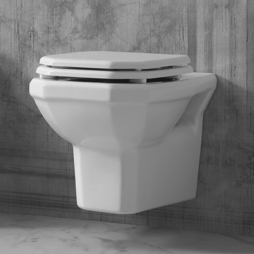WC suspendu - BP726 - BLEU PROVENCE - en céramique / résidentiel / professionnel