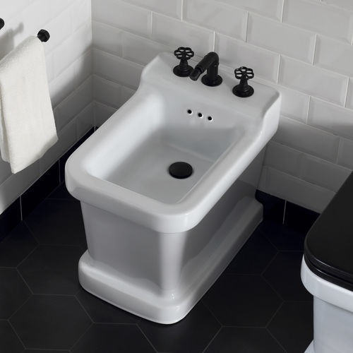 Bidet près du mur - BP430 - BLEU PROVENCE - en céramique