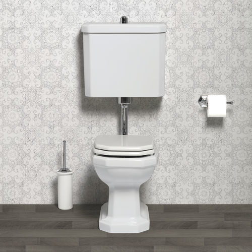 WC à poser - BP720+BP741 - BLEU PROVENCE - en céramique / résidentiel / professionnel