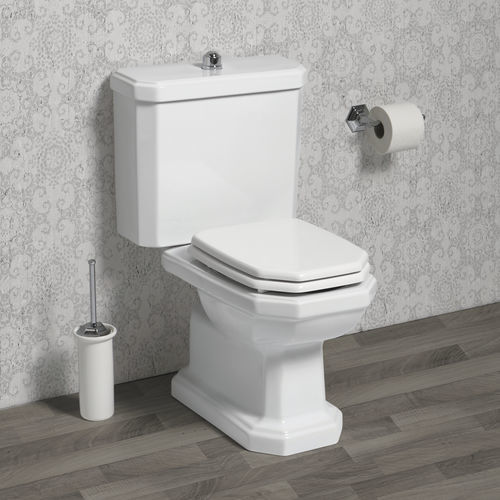 WC monobloc - BP724+BP740 - BLEU PROVENCE - en céramique / résidentiel / professionnel