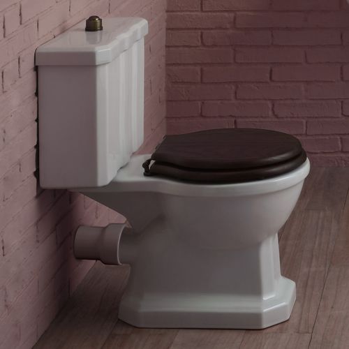 WC monobloc - BP924/BP925+BP940 - BLEU PROVENCE - en céramique / rétro