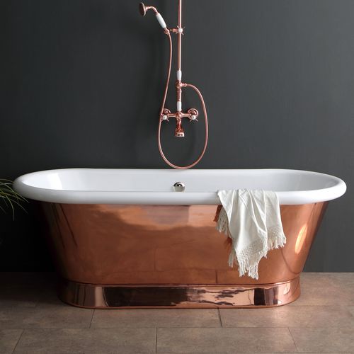 Baignoire ovale - ELEGANCE - BLEU PROVENCE - à poser / pour habitat / à usage professionnel