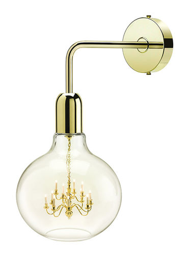 Applique murale contemporaine - GOLD KING EDISON - Mineheart - d'intérieur / en métal / ronde