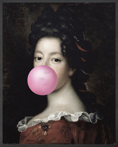 Impression sur toile - BUBBLEGUM PORTRAIT -1 - Mineheart - grand format / portrait