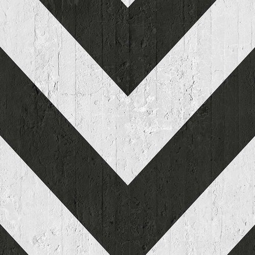 Papier peint contemporain - BLACK OPTICAL STRIPES - Mineheart - en textile non-tissé / à rayures / blanc