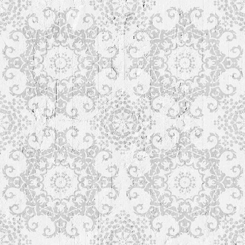 Papier peint design - WHITE OPTICAL DAMASK  - Mineheart - en textile non-tissé / à motif / aspect béton