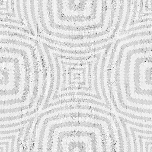 Papier peint contemporain - WHITE OPTICAL CIRCLES - Mineheart - en textile non-tissé / à motif / aspect tissu