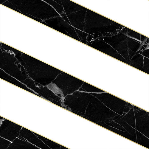 Papier peint contemporain - DIAGONAL MARBLE - BLACK &amp; WHITE - Mineheart - en textile non-tissé / à rayures / aspect marbre