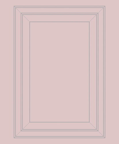 Papier peint contemporain - PINK &amp; GREY PANEL OUTLINE - Mineheart - en textile non-tissé / géométrique / aspect bois
