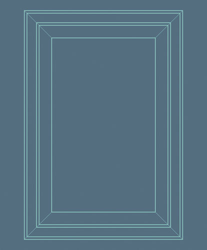 Papier peint contemporain - PETROLEUM &amp; AQUAMARINE PANEL OUTLINE - Mineheart - en textile non-tissé / géométrique / aspect bois