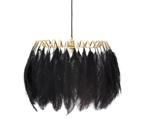 Suspension - FEATHER - Mineheart - en plumes / en acier / contemporaine