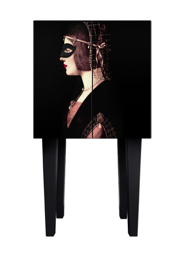 Table d'appoint contemporaine - CATHERINE - Mineheart - en MDF / rectangulaire / avec rangement