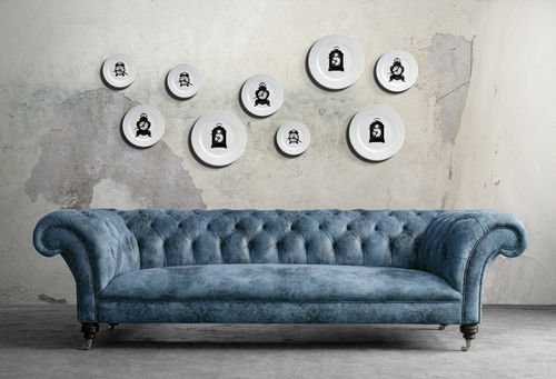 Horloge contemporaine - CLOCK PLATE CLOCK - Mineheart - murale / analogique / en porcelaine