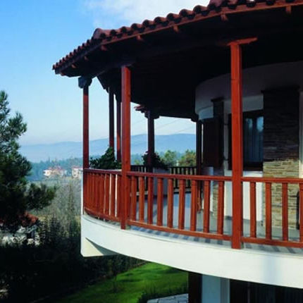 Balustrade en bois - EXTERNAL - interSCALA - d'extérieur / pour balcon / pour terrasse