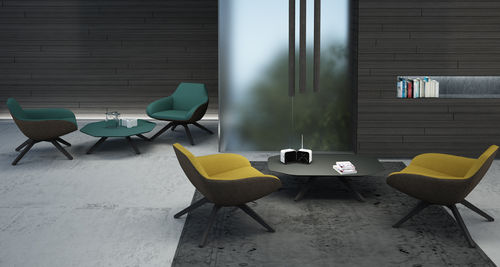 Table basse contemporaine - X-TABLE - ALMA DESIGN S.R.L. - en frêne / octogonale / résidentielle