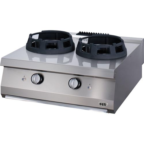 Table de cuisson à gaz - 700 : 7865.N1.80703.WK - Ozti - professionnelle / 2 foyers / à poser