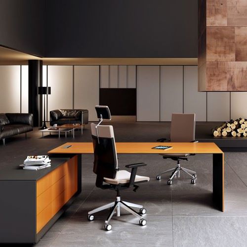Bureau de direction - CEO - MASCAGNI - contemporain / en bois / professionnel