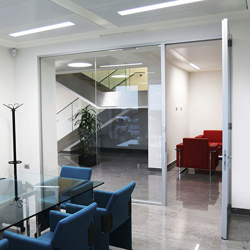 Cloison fixe - ALLINONE SLIM - MASCAGNI - vitrée / de bureau