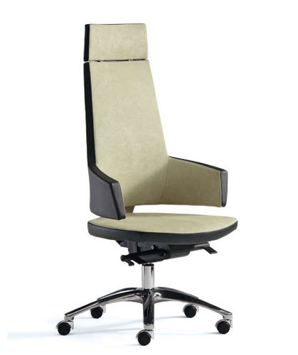 Fauteuil de direction contemporain - BOSS - MASCAGNI - en cuir / en hêtre / en polyuréthane