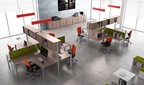 Bureau pour open space - ONLINE 3 - MASCAGNI - contemporain / en aluminium / en stratifié