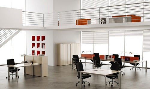 Bureau pour open space - ONLINE 3 - MASCAGNI - contemporain / en aluminium / professionnel