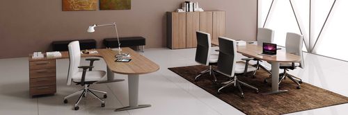 Table de réunion contemporaine - CORA - MASCAGNI - en stratifié / rectangulaire / professionnelle