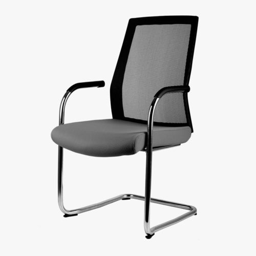 Chaise visiteur contemporaine - FREENET - MASCAGNI - d'intérieur / en résille / cantilever