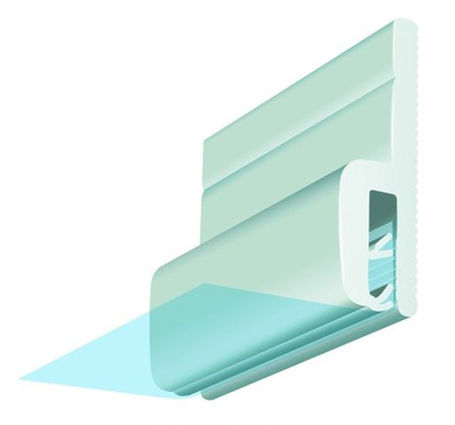 Profilé de fixation en PVC - P-C10QS - CLIPSO - pour plafond tendu