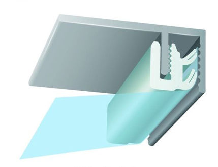 Profilé de fixation en aluminium - P-CCA - CLIPSO - pour plafond tendu