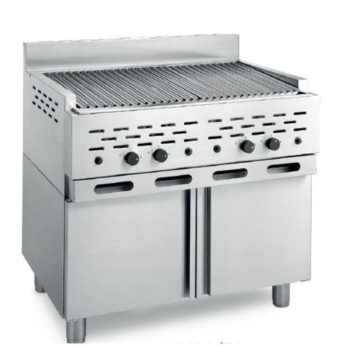 Gril à gaz - 2100/R2 - FORNITALIA S.R.L. - en îlot / professionnel / en acier inox