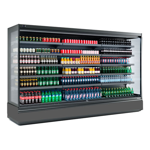 Vitrine réfrigérée étagère - ML37PB22M2 - INFRICO, S.L. - en inox / noire / sans porte