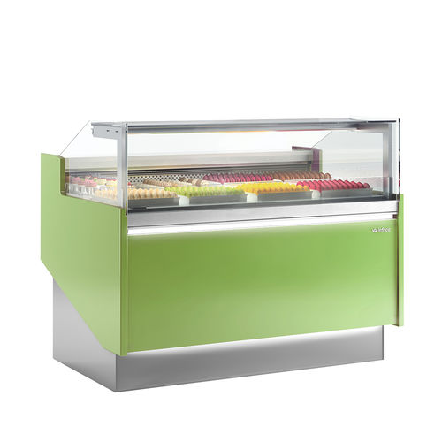 Vitrine réfrigérée comptoir - VLY 12 LG - INFRICO, S.L. - pour commerce / en inox / verte