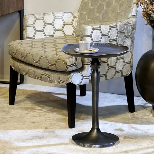 Table d'appoint classique - LOTUS  - LAMBERT - en aluminium / avec piètement en aluminium / ronde