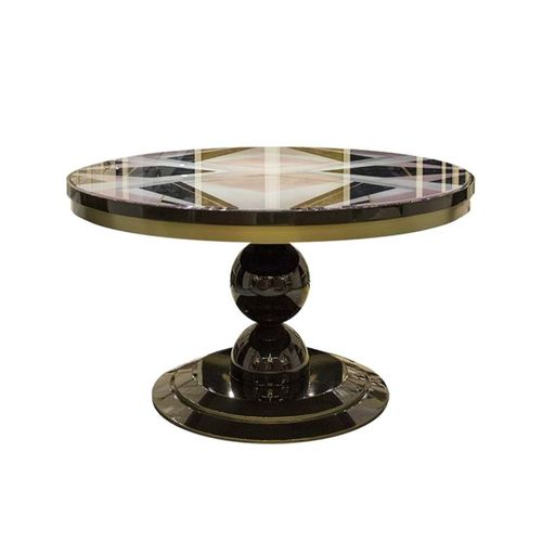 Table à manger contemporaine - M 4517 - GUADARTE - en bois laqué brillant / en verre / en marbre
