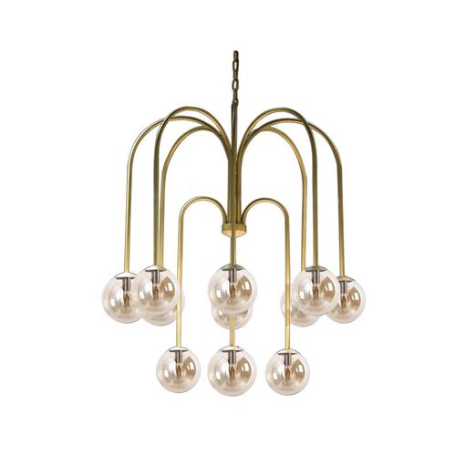 Lustre contemporain - H 70601 – H 706010 - GUADARTE - en verre / en métal / 12 ampoules