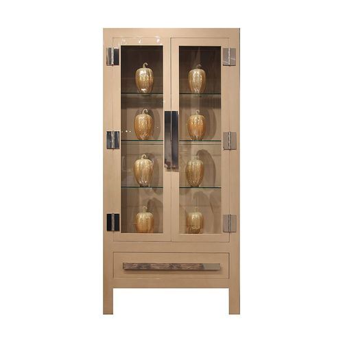 Vitrine armoire contemporaine - M 2108 - GUADARTE - sur pied / en métal / en verre