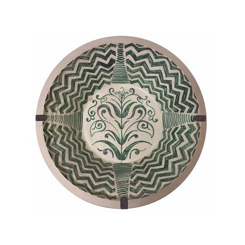 Assiette plate - 992 - GUADARTE - ronde / en céramique / à motif