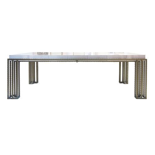 Table à manger contemporaine - H 550209 – H 550216 - GUADARTE - en métal / en bois / en bois laqué