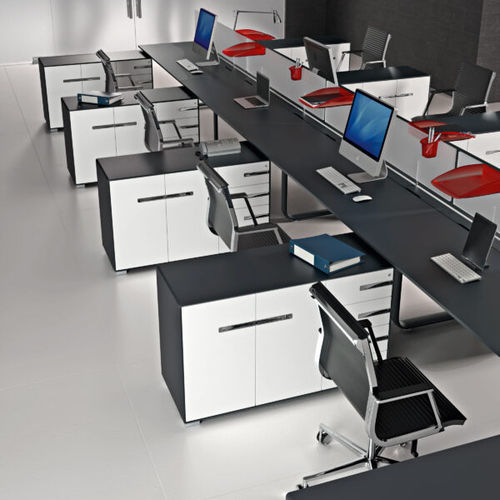 Bureau pour open space - LASA S.R.L. - sur pied / multiplace / contemporain