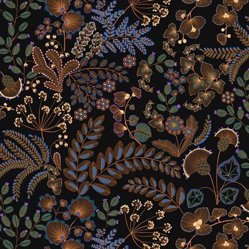 Tissu d'ameublement - PHOENIX - Olivier Thévenon Selection - à fleurs / en polyester / en velours