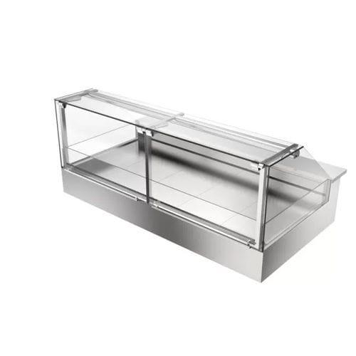 Vitrine réfrigérée comptoir - Nancy - Moving Glass & Metal Design - étagère / pour pâtisserie / en inox