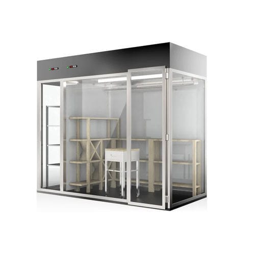 Vitrine réfrigérée armoire - Wine Line - Moving Glass & Metal Design - pour commerce / en inox / à portes coulissantes