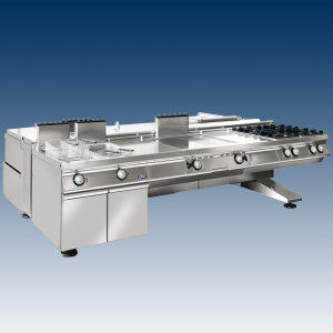 Cuisine professionnelle en inox - STARLINE - NILMA - modulaire / avec poignée