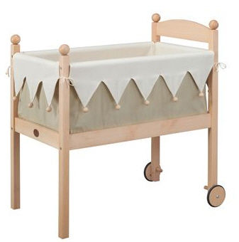 Lit pour bébé contemporain - CROQUE LA LUNE  - MOULIN ROTY - pour enfant (unisexe) / en bois