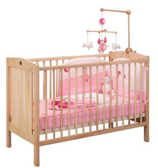 Lit pour bébé contemporain - CROQUE LA LUNE.  - MOULIN ROTY - pour enfant (unisexe) / en bois